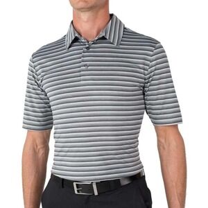 Arnold Palmer Mens Cori Stripe Performance Fit UV Protection Golf Polo XXL NWT